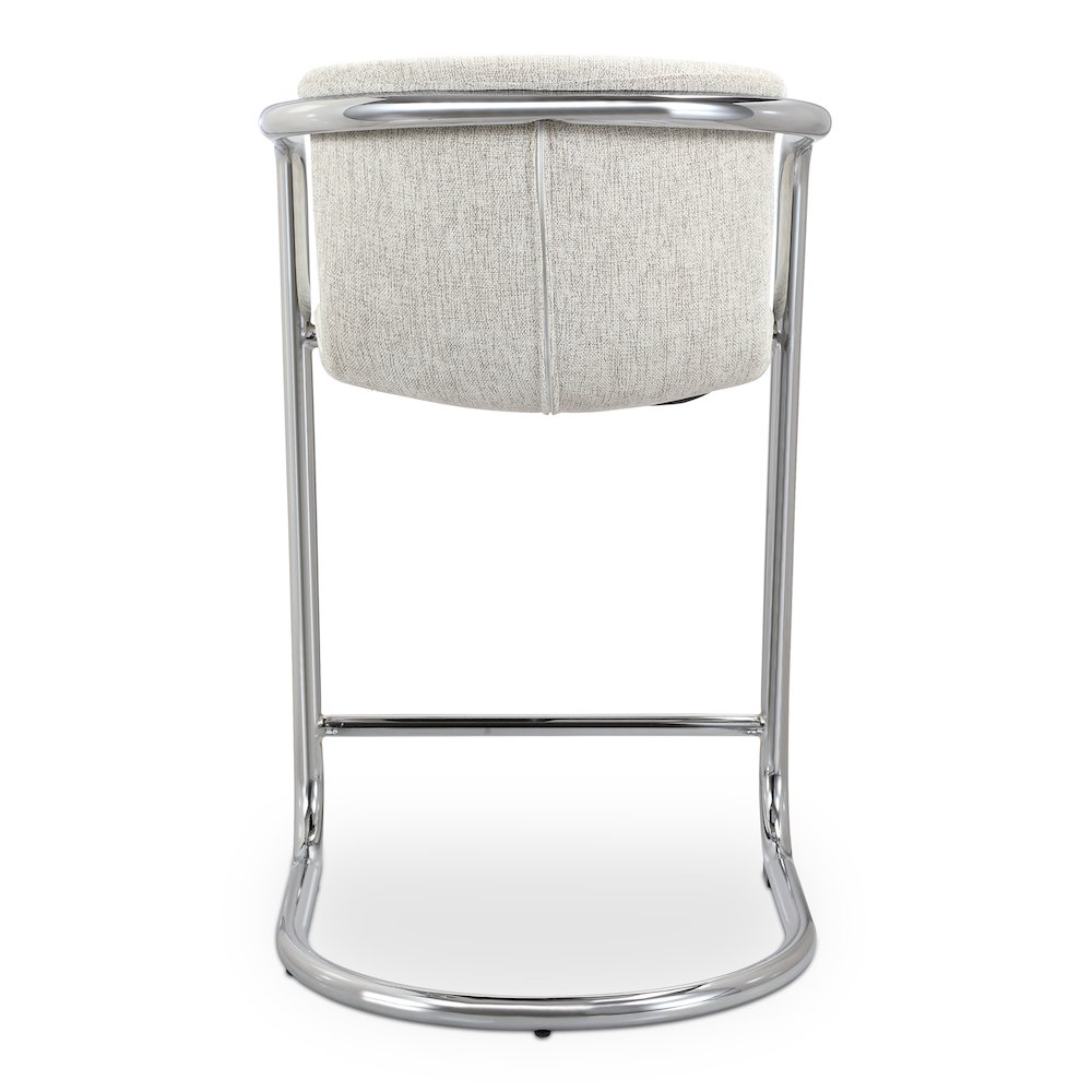 Freeman Chrome Frame Counter Stool Blended Cream - Set Of Two. Picture 5