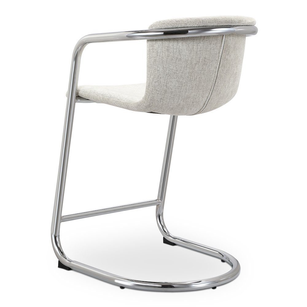 Freeman Chrome Frame Counter Stool Blended Cream - Set Of Two. Picture 6