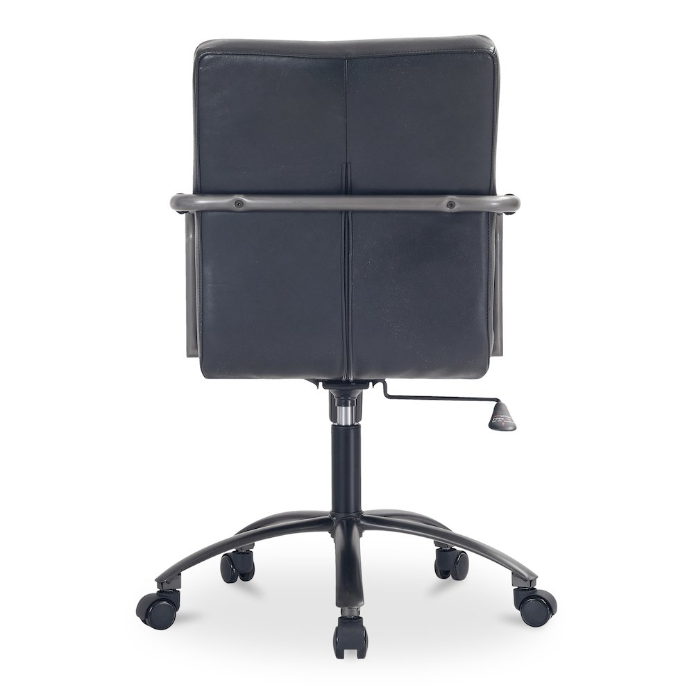 Roy Office Chair Black Leather. Picture 6