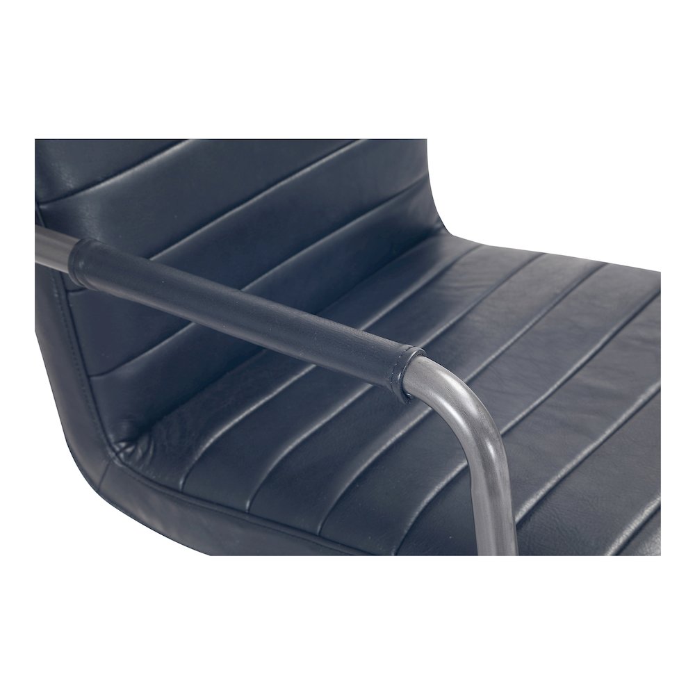 Roy Office Chair Black Leather. Picture 7