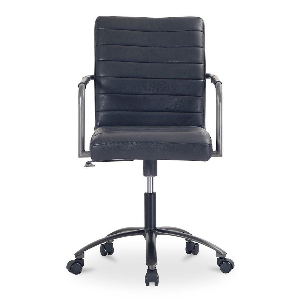Roy Office Chair Black Leather. Picture 5