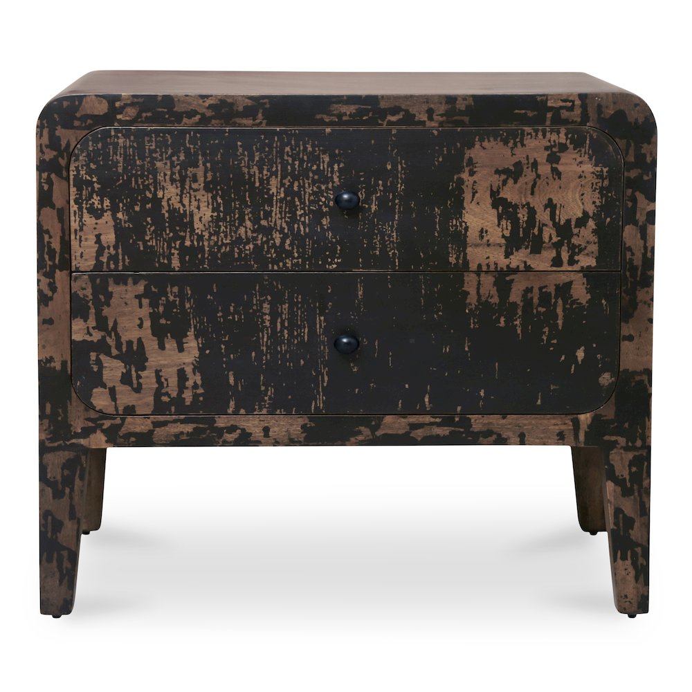 Iris Nightstand Distressed Black. Picture 1