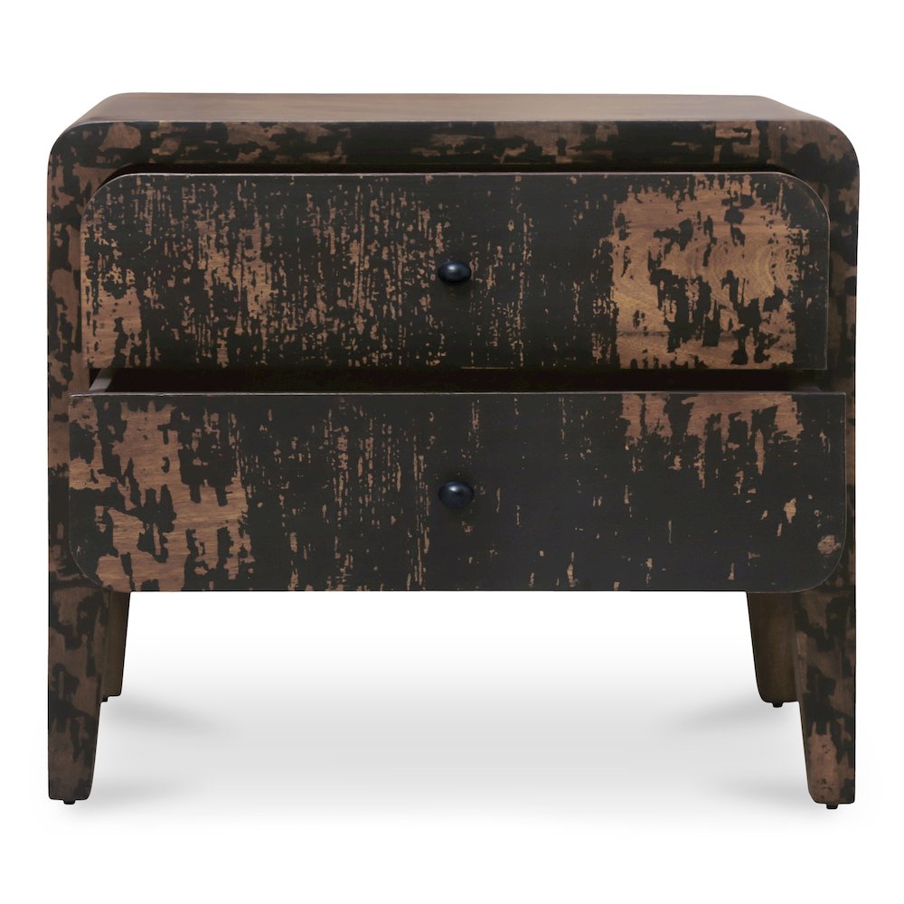 Iris Nightstand Distressed Black. Picture 4