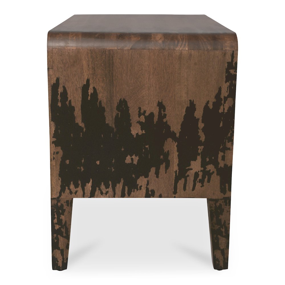 Iris Nightstand Distressed Black. Picture 3