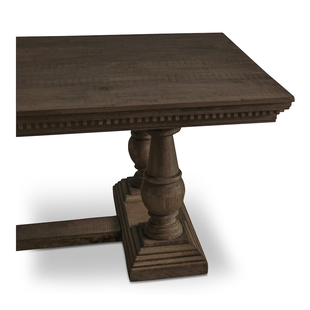 Everson Dining Table Brown. Picture 5