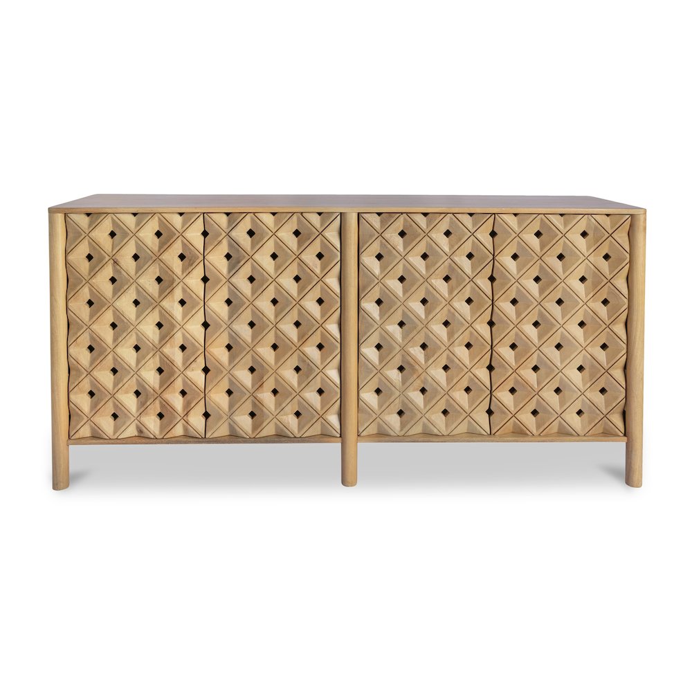 Fulton 4 Door Sideboard Natural. Picture 1