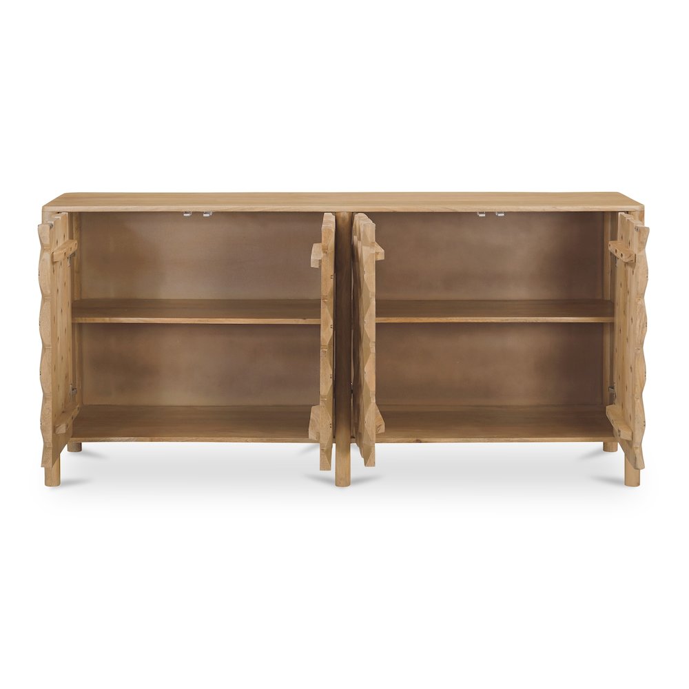 Fulton 4 Door Sideboard Natural. Picture 4