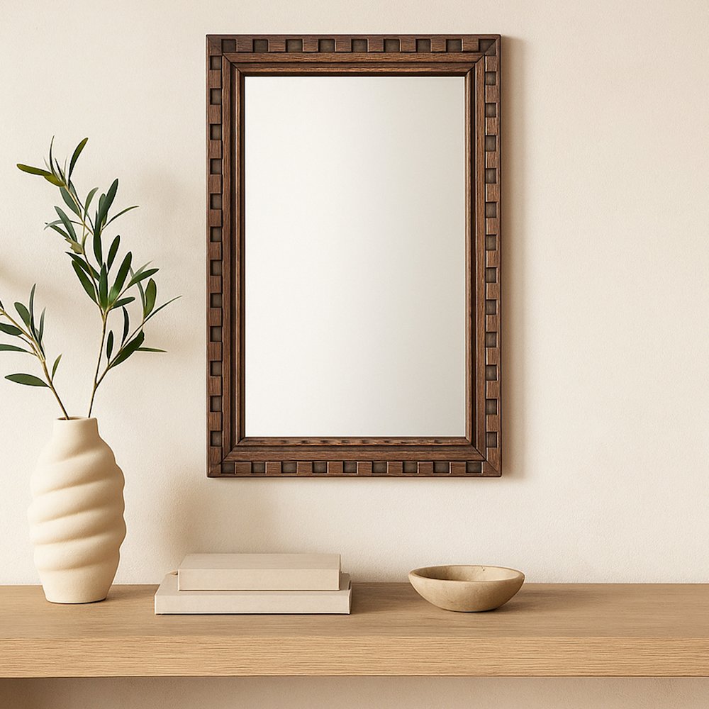 Holland Mirror Large Brown. Picture 5