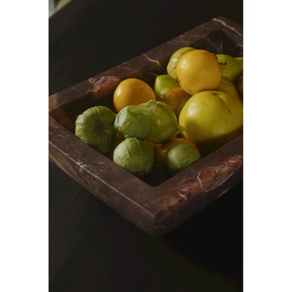 Piero Basin Deep Red Marble. Picture 4