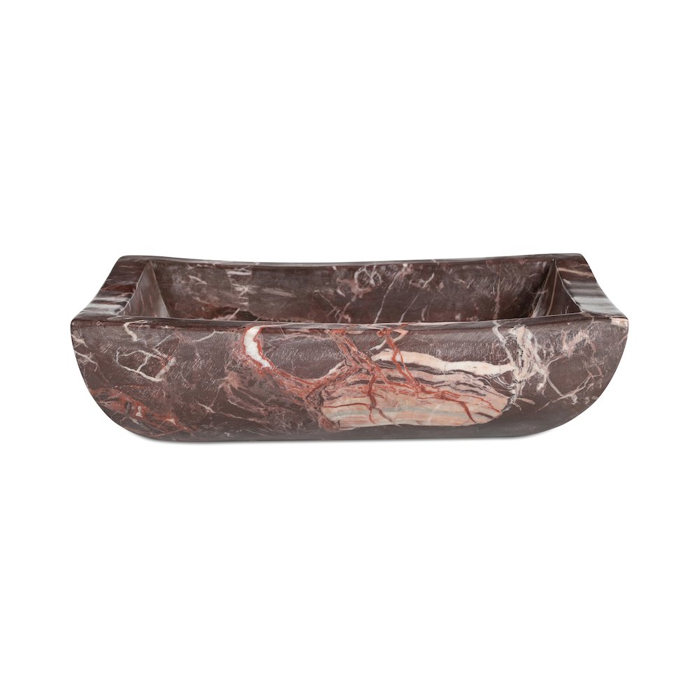 Piero Basin Deep Red Marble. Picture 1