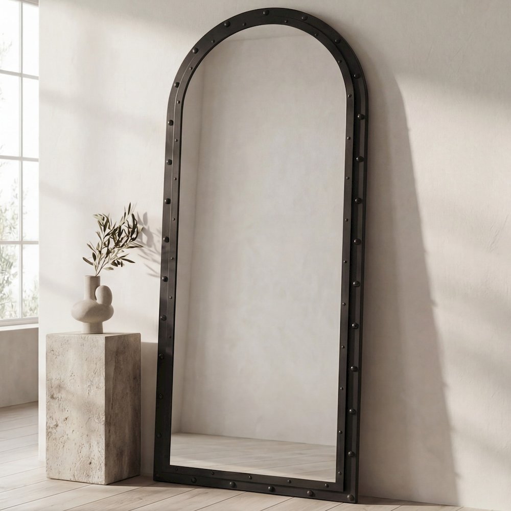 Hughes Floor Mirror Iron Grey. Picture 1