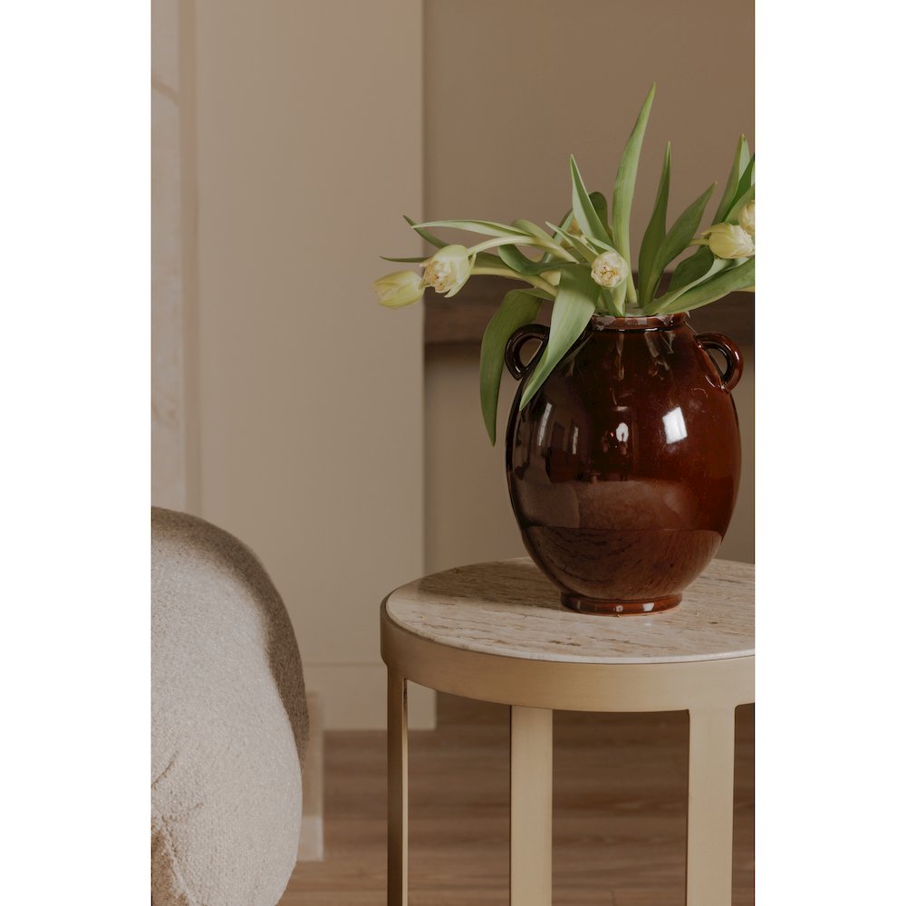 Holli Side Table Travertine. Picture 9