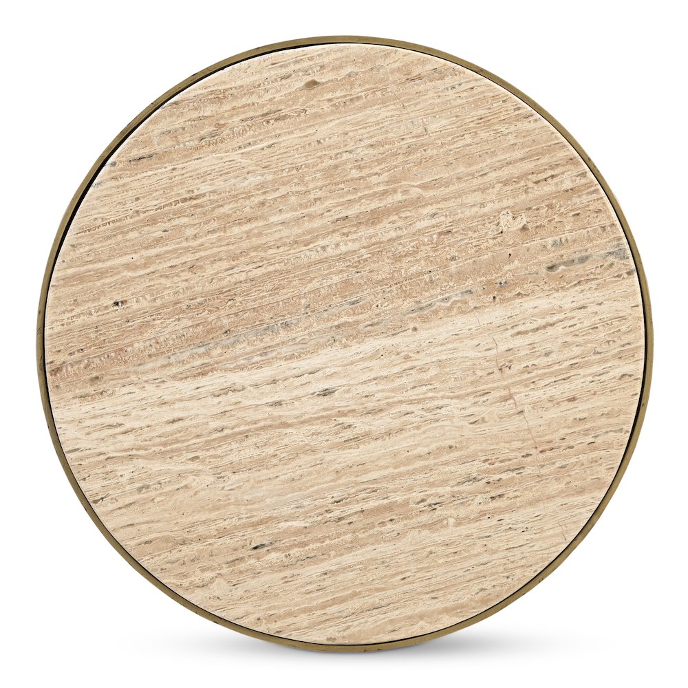 Holli Side Table Travertine. Picture 4
