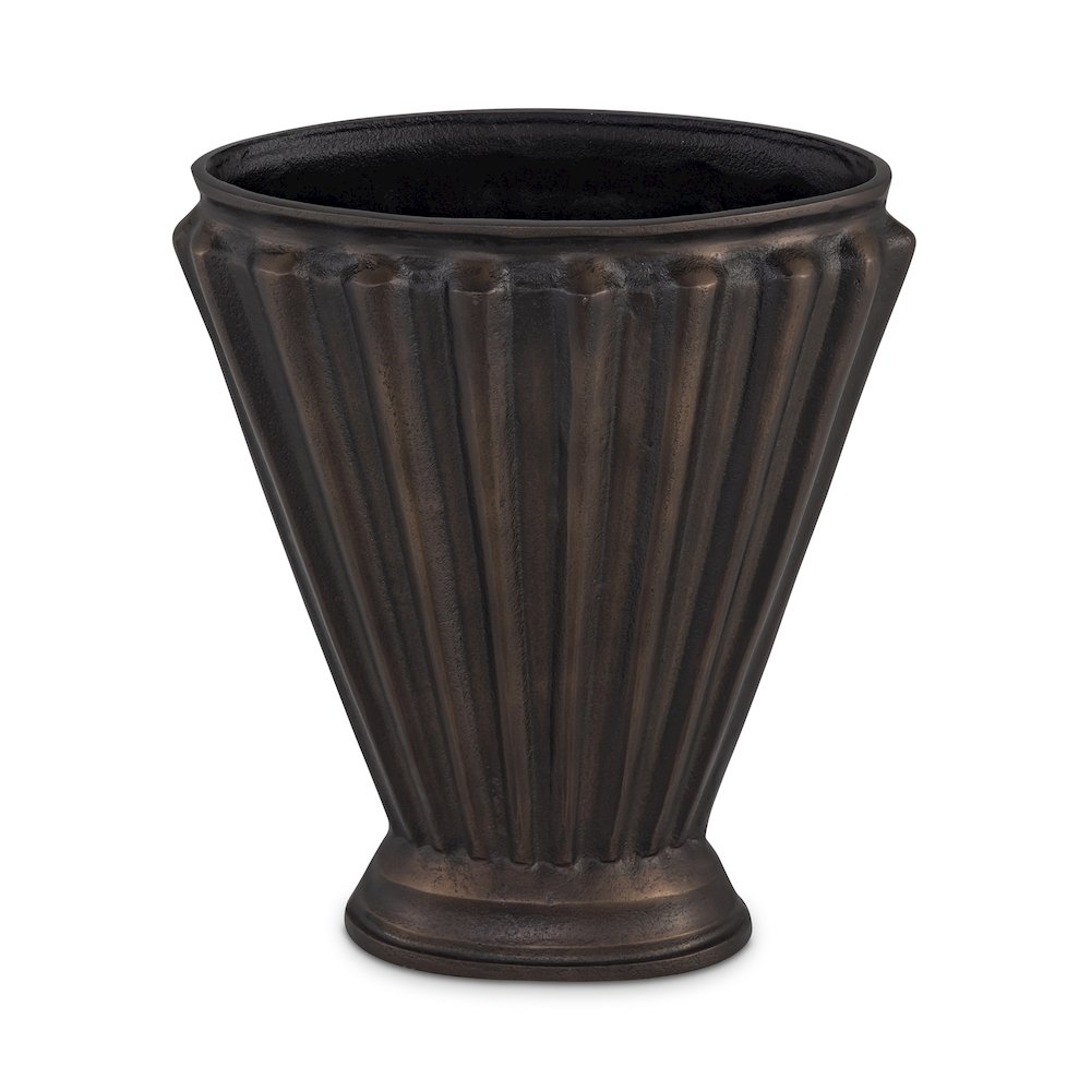 Jade Vase Antique Brass Cast Aluminum. Picture 1