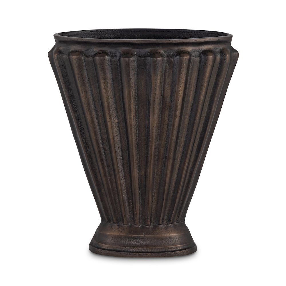 Jade Vase Antique Brass Cast Aluminum. Picture 3