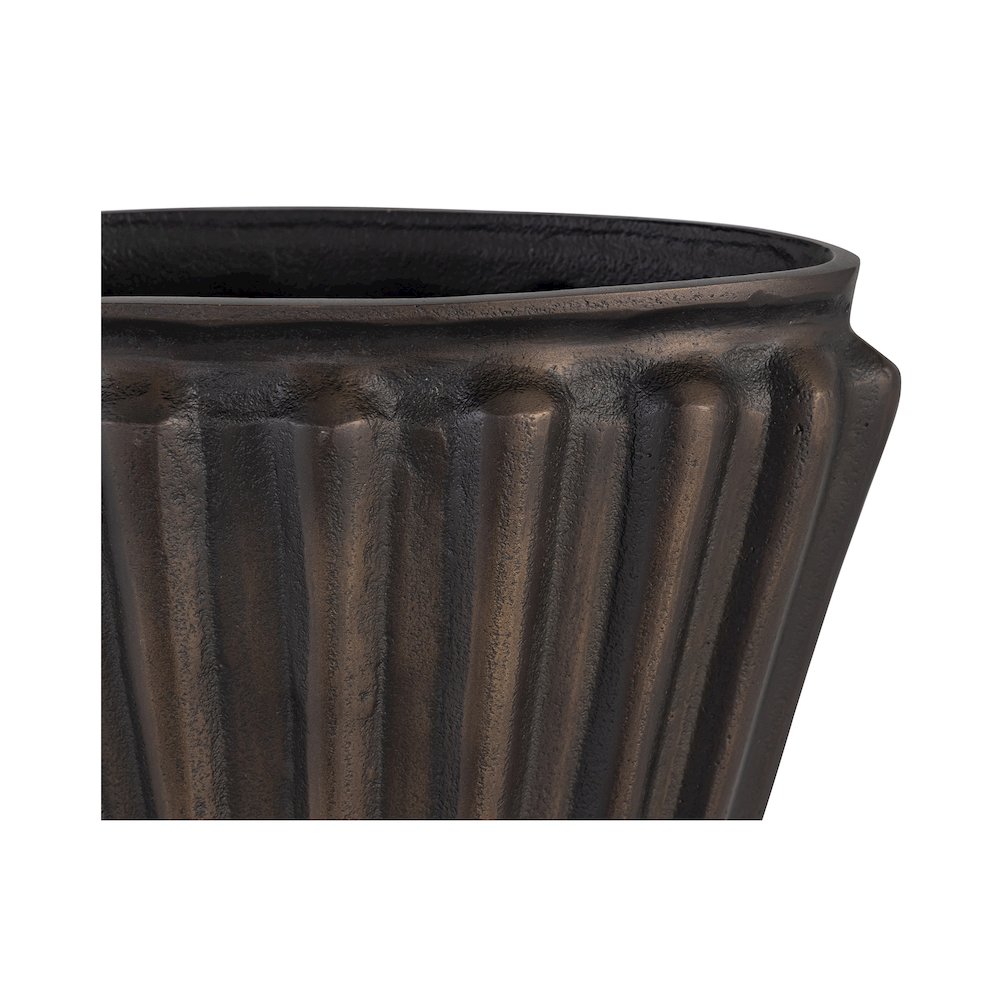 Jade Vase Antique Brass Cast Aluminum. Picture 4