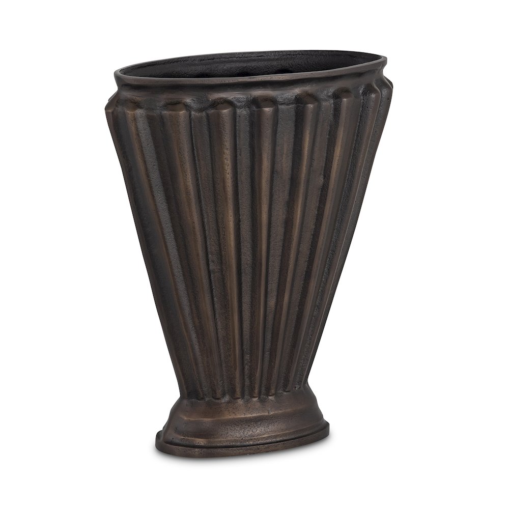 Jade Vase Antique Brass Cast Aluminum. Picture 2