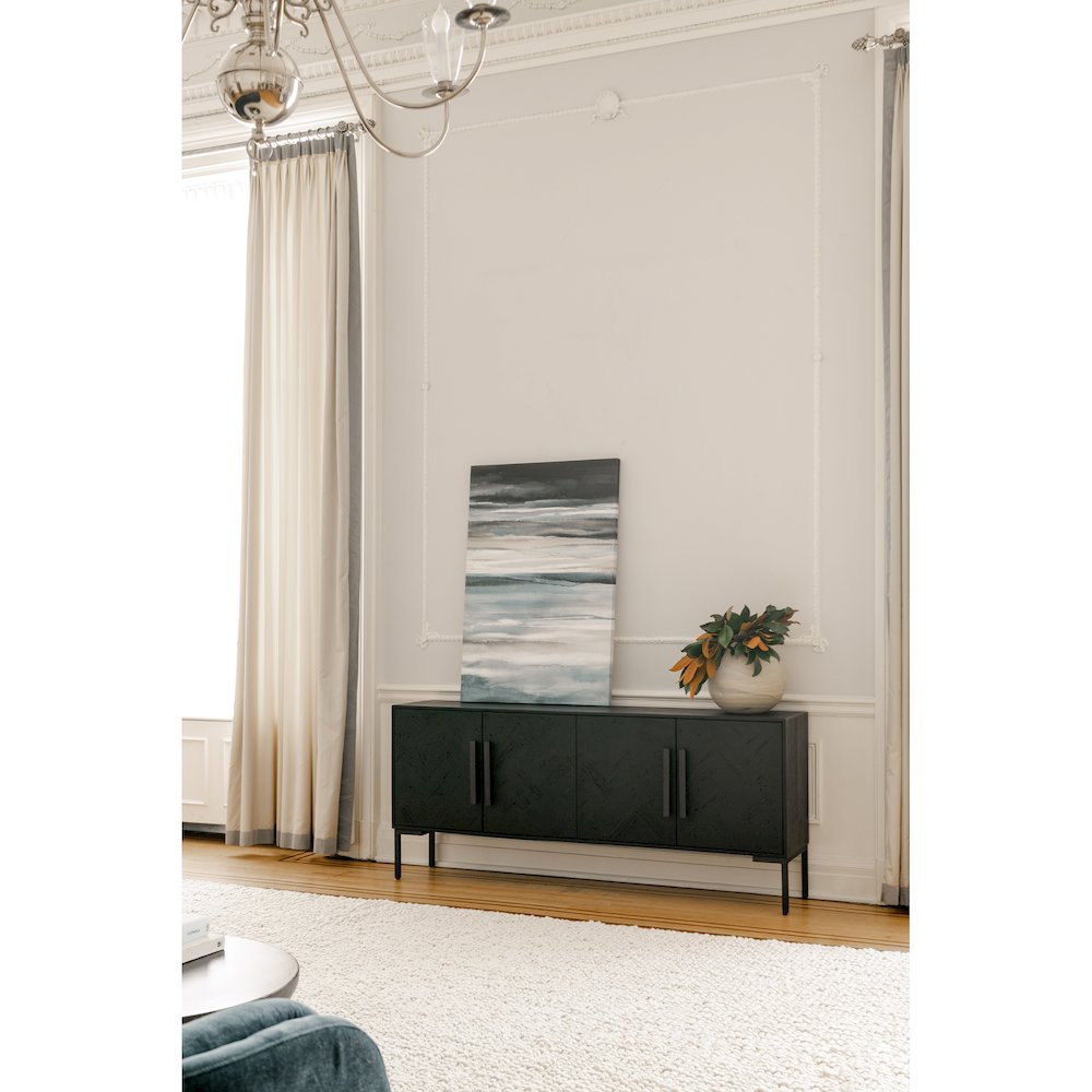Fishbone Sideboard Black. Picture 5