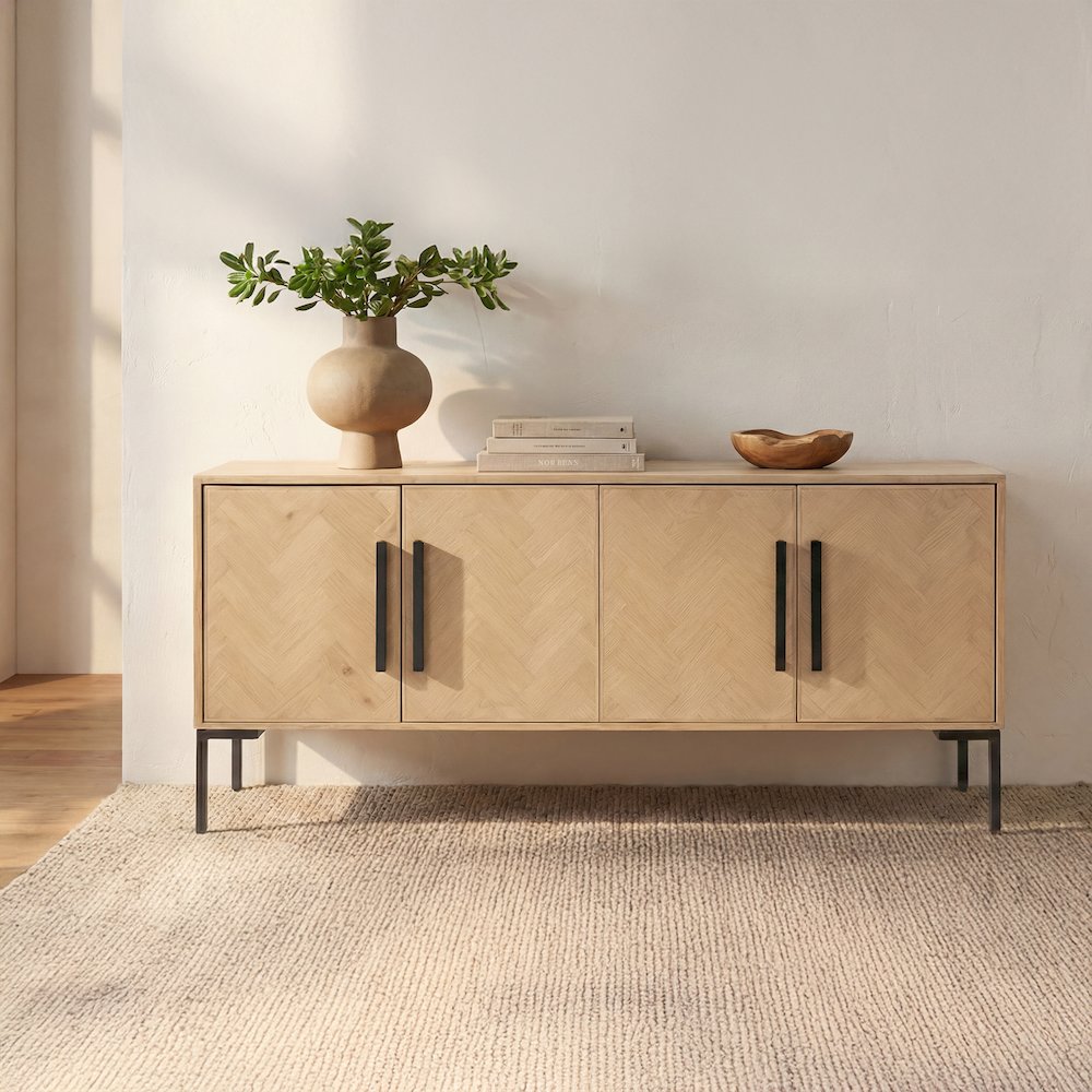 Fishbone Sideboard Natural. Picture 2