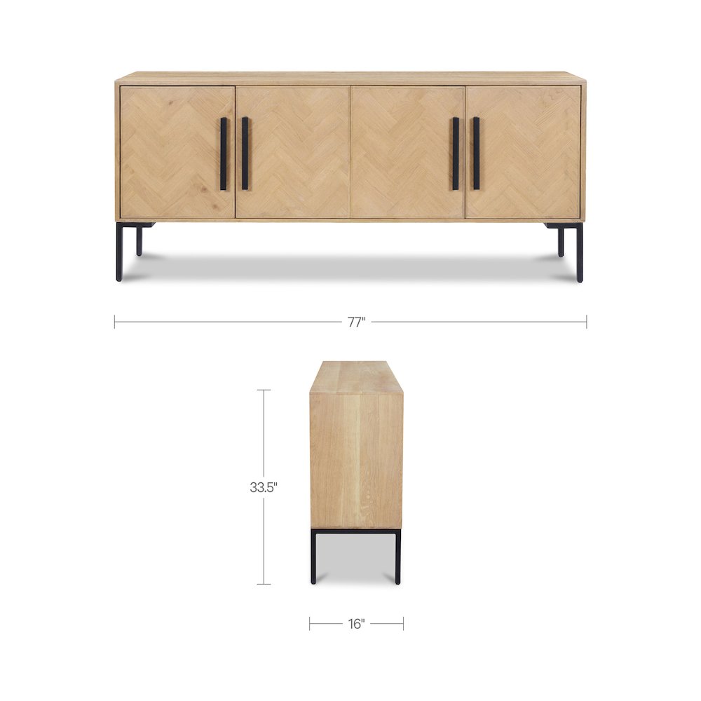 Fishbone Sideboard Natural. Picture 3