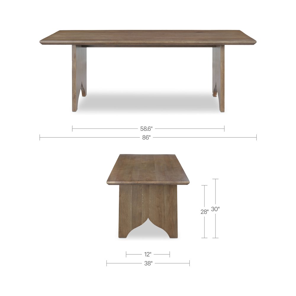 Lake Dining Table Brown. Picture 3