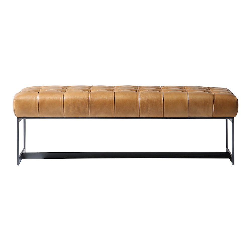 Wyatt Leather Bench. Picture 1