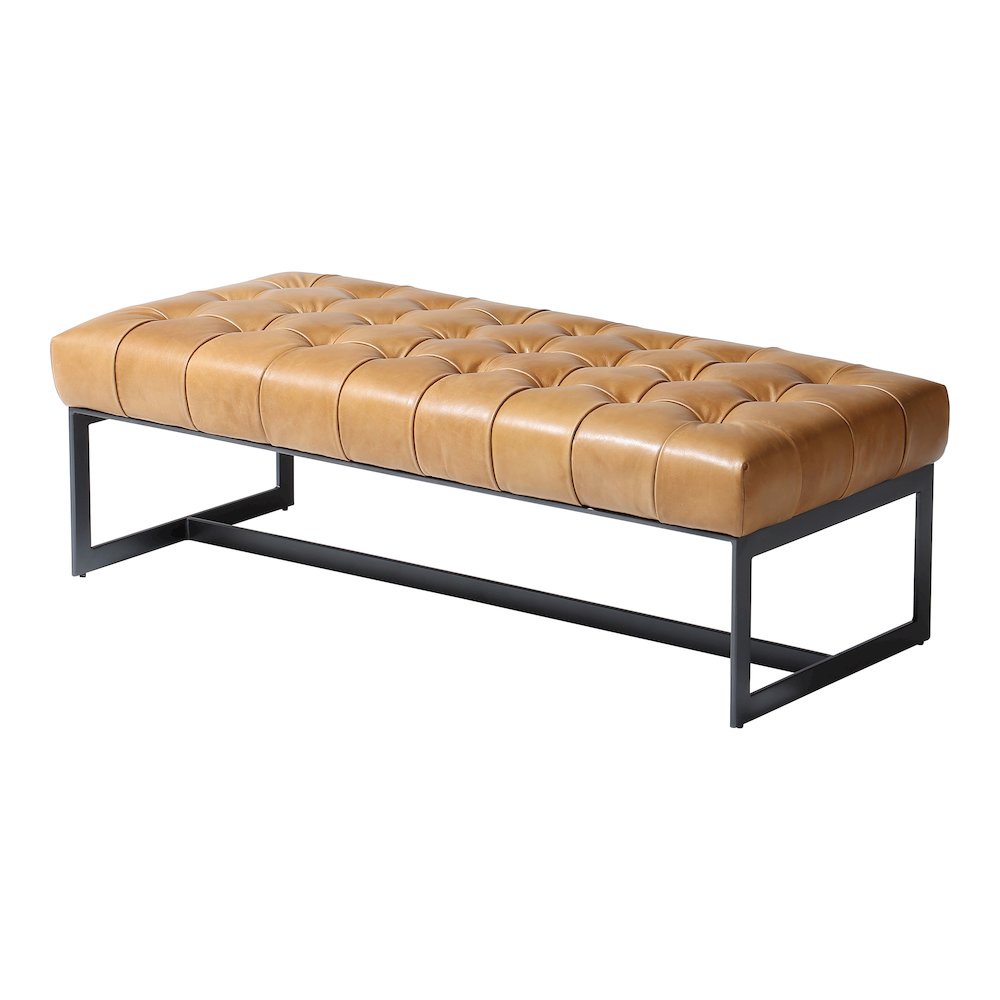 Wyatt Leather Bench. Picture 2