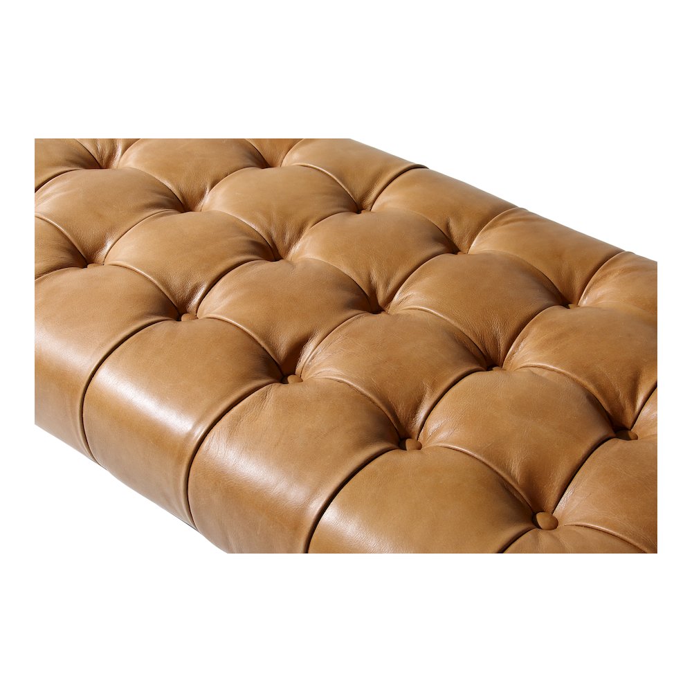 Wyatt Leather Bench. Picture 4