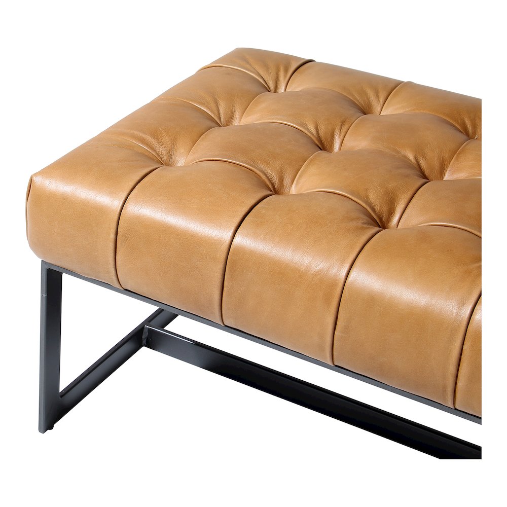 Wyatt Leather Bench. Picture 5