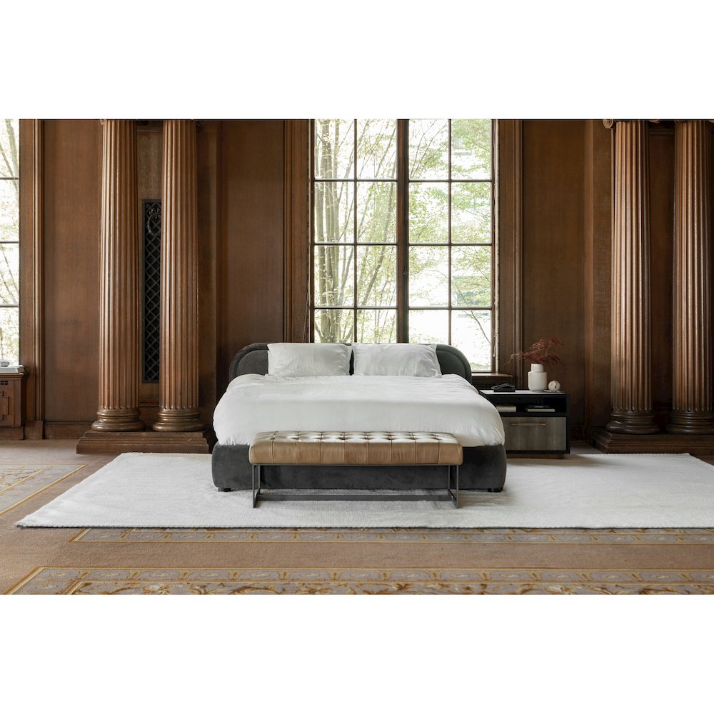 Wyatt Leather Bench. Picture 9