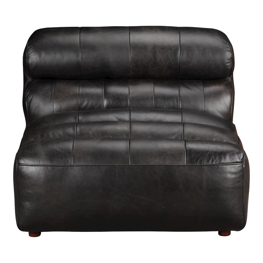 Ramsay Leather Slipper Chair. Picture 1