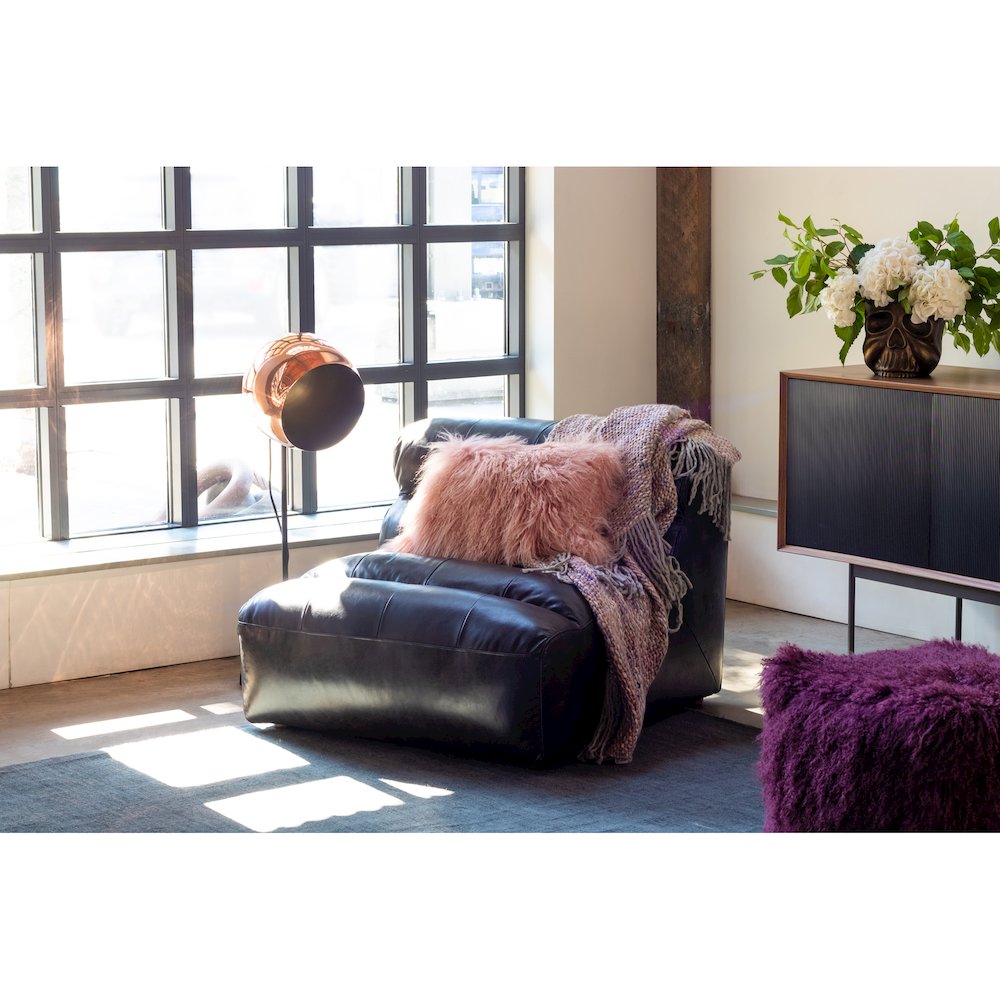Ramsay Leather Slipper Chair. Picture 5