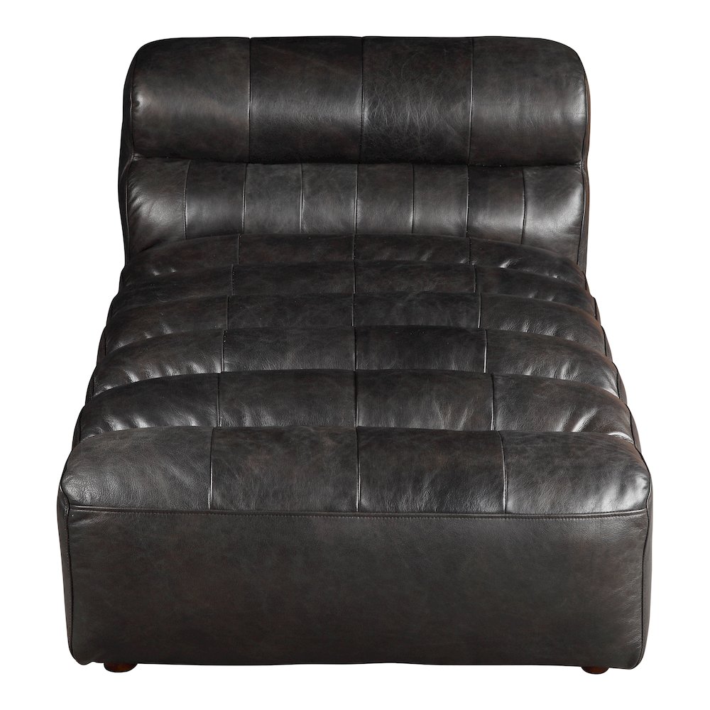 Ramsay Leather Chaise. Picture 1
