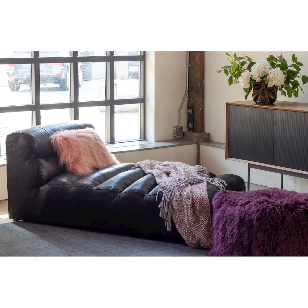 Ramsay Leather Chaise. Picture 5