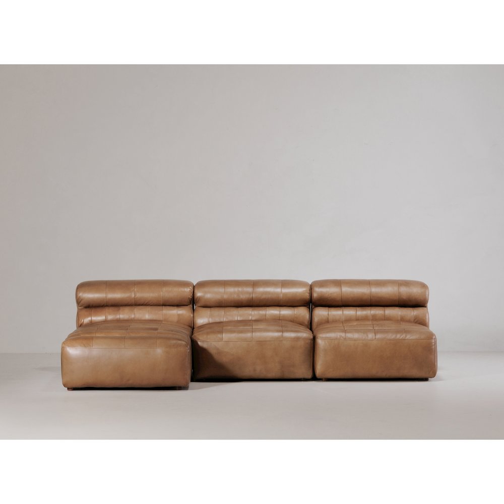 Ramsay Leather Chaise. Picture 6