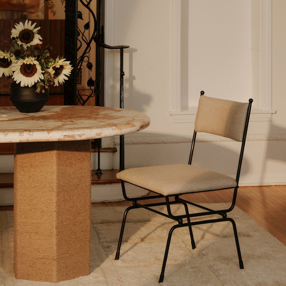 Posta Dining Chair Beige. Picture 2