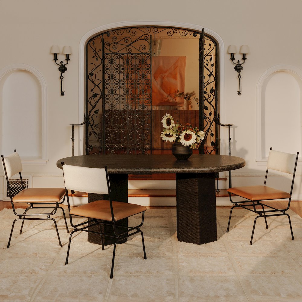 Posta Dining Chair Brown Leather. Picture 8