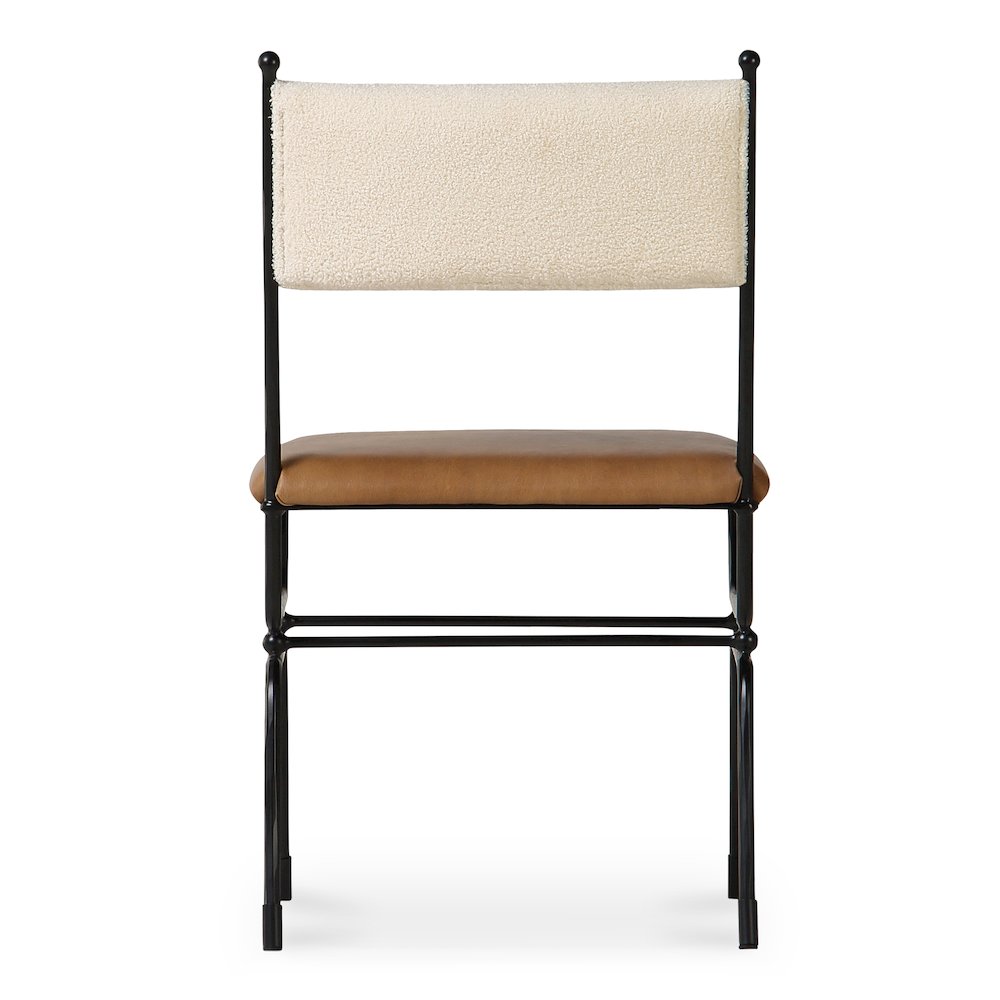 Posta Dining Chair Brown Leather. Picture 5