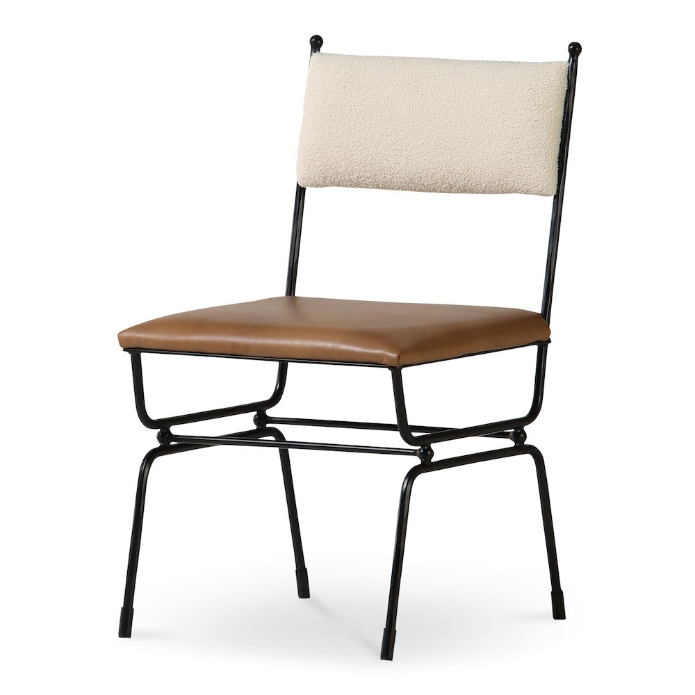 Posta Dining Chair Brown Leather. Picture 3