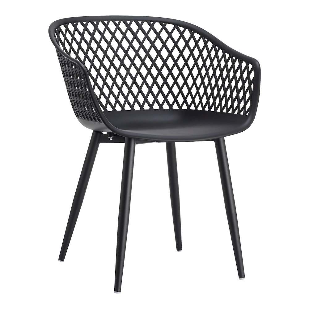Piazza Outdoor Chair Black - Set Of Two. Picture 5