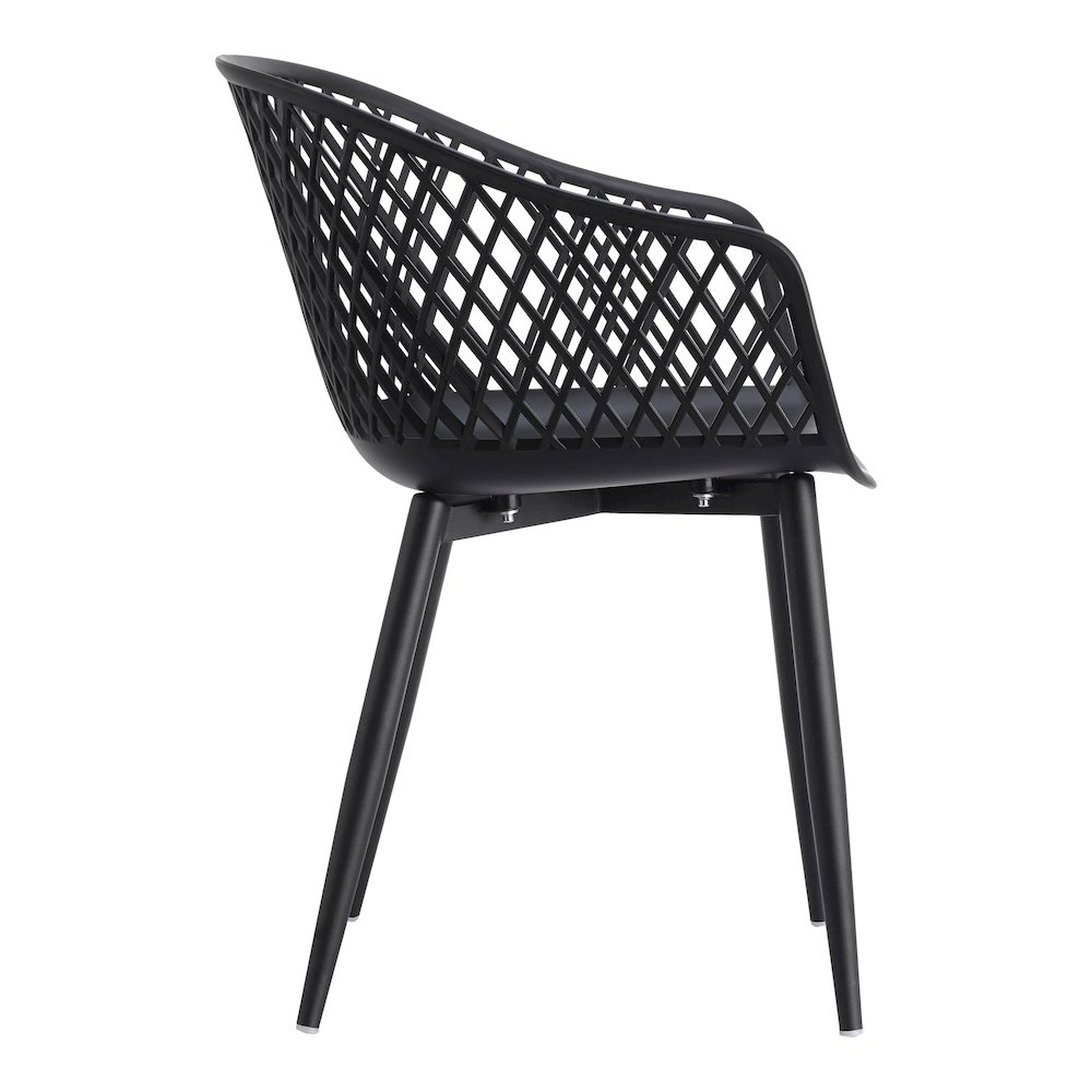 Piazza Outdoor Chair Black - Set Of Two. Picture 6