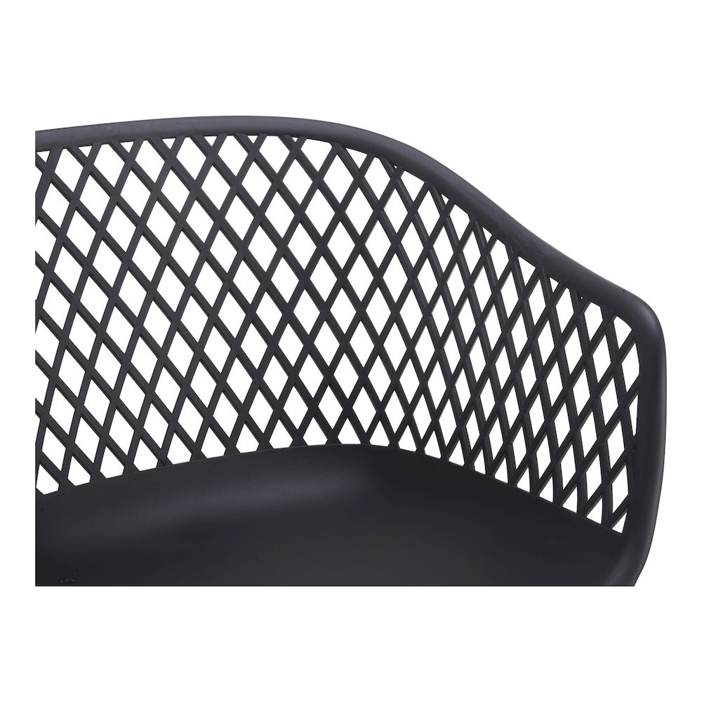Piazza Outdoor Chair Black - Set Of Two. Picture 8