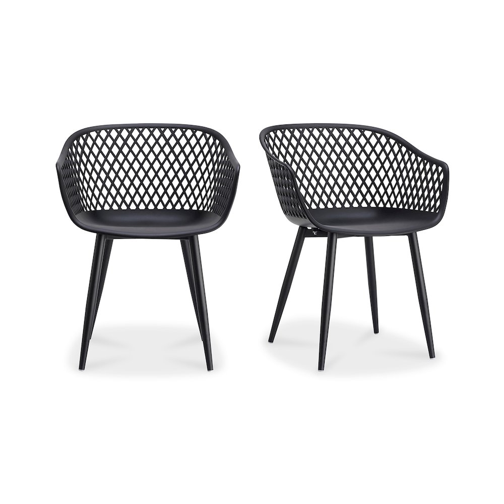 Piazza Outdoor Chair Black - Set Of Two. Picture 2