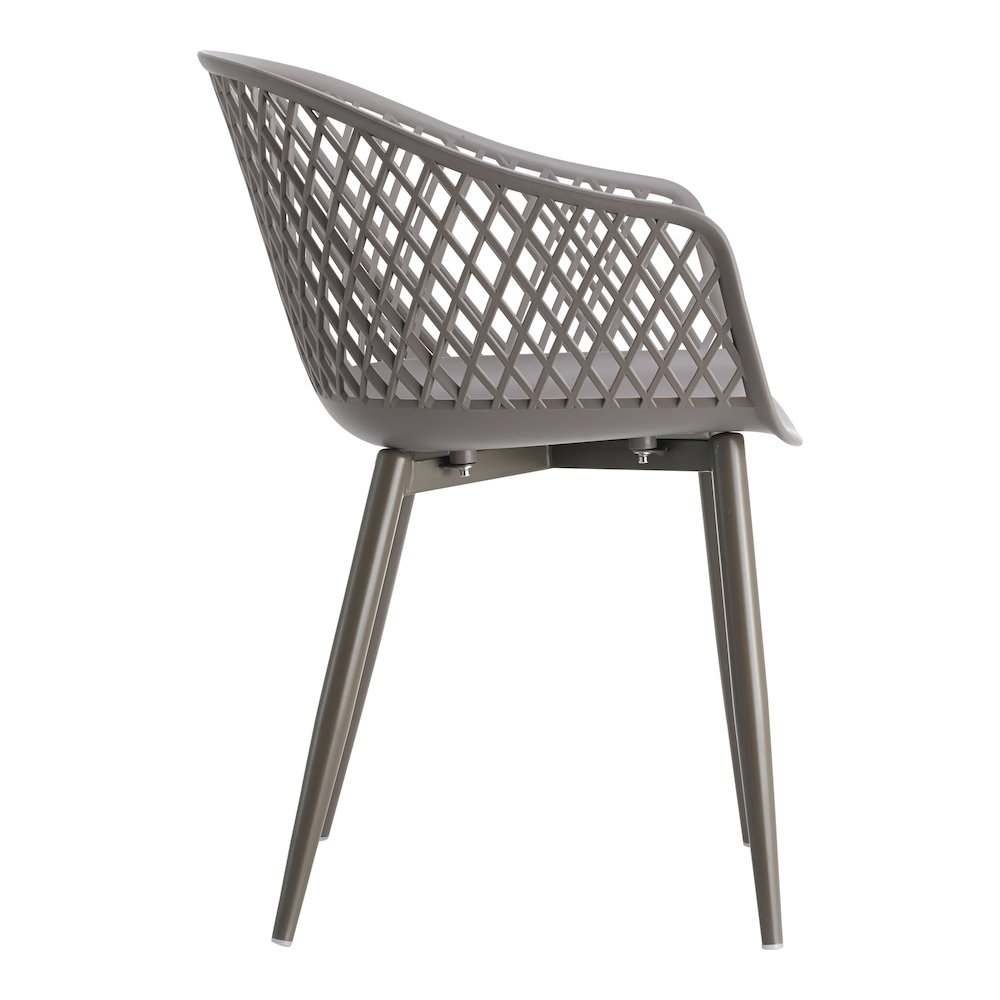 Piazza Outdoor Chair Grey - Set Of Two. Picture 6