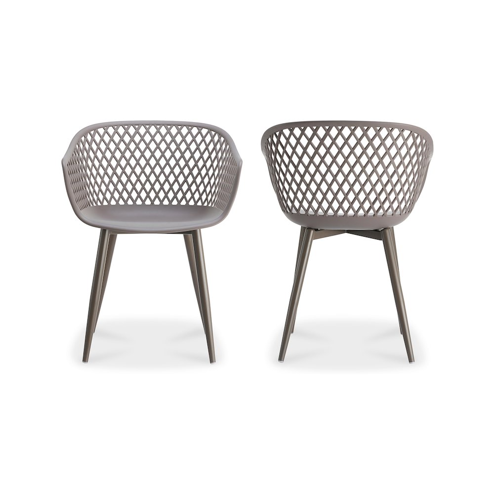 Piazza Outdoor Chair Grey - Set Of Two. Picture 3