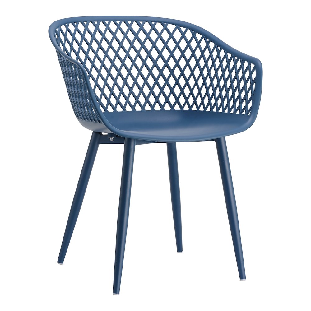 Piazza Outdoor Chair Blue - Set Of Two. Picture 5