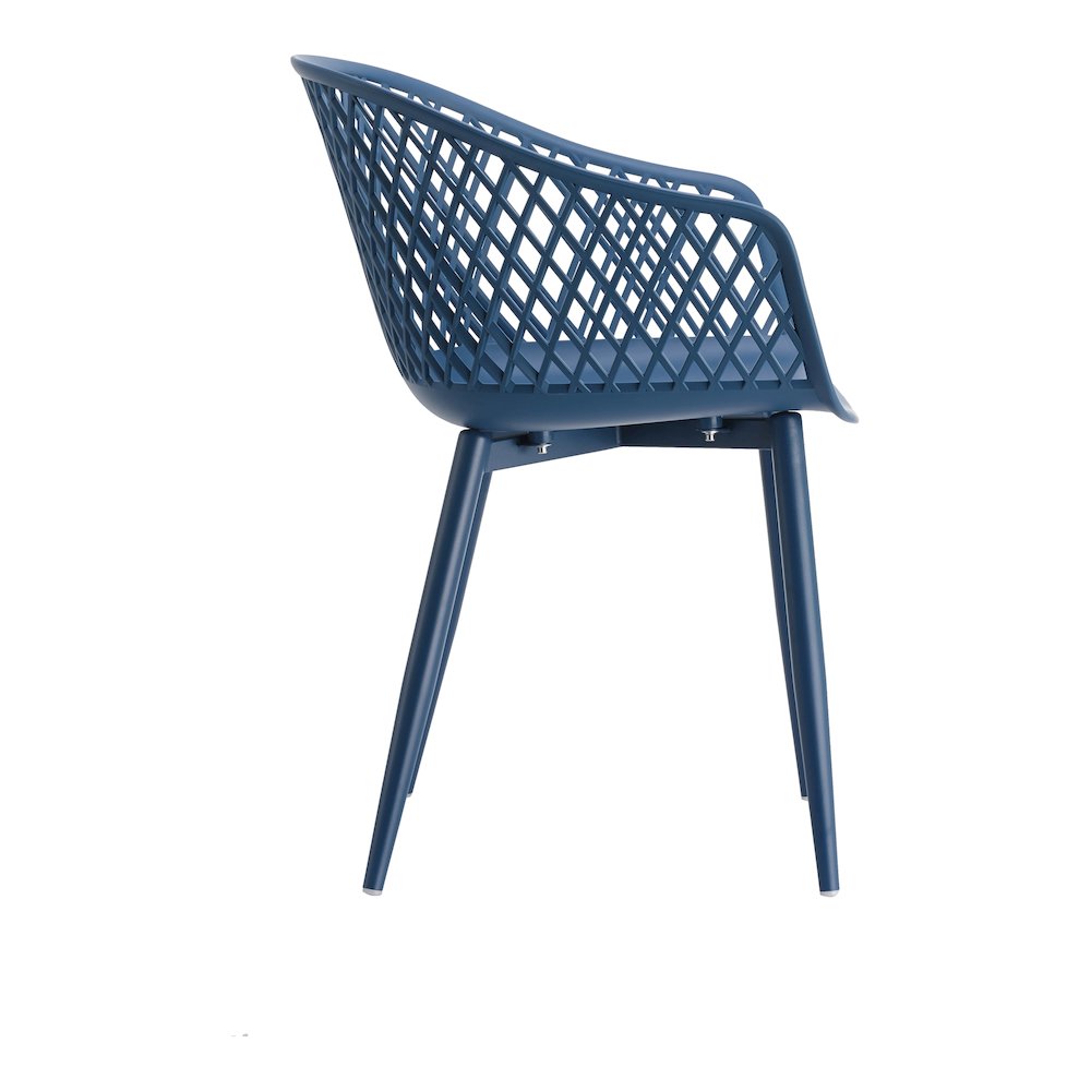 Piazza Outdoor Chair Blue - Set Of Two. Picture 6