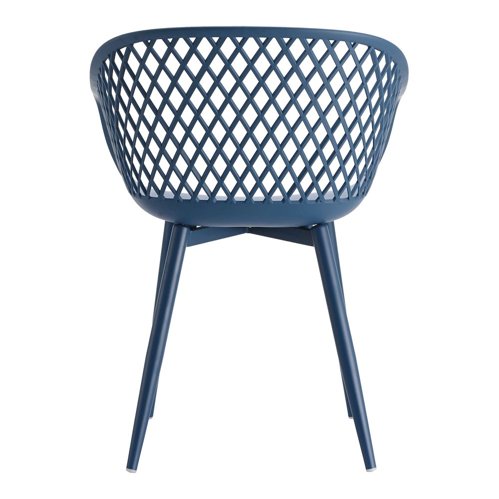 Piazza Outdoor Chair Blue - Set Of Two. Picture 7