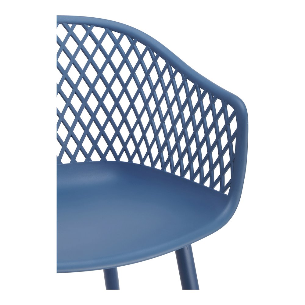 Piazza Outdoor Chair Blue - Set Of Two. Picture 8