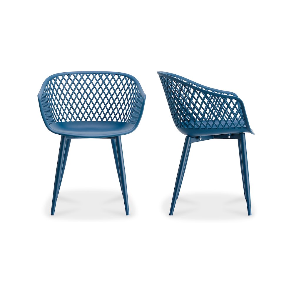 Piazza Outdoor Chair Blue - Set Of Two. Picture 1